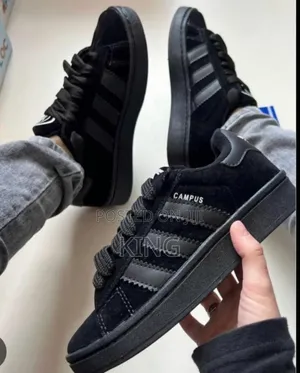 All Black All Adidas Campus Sneakers