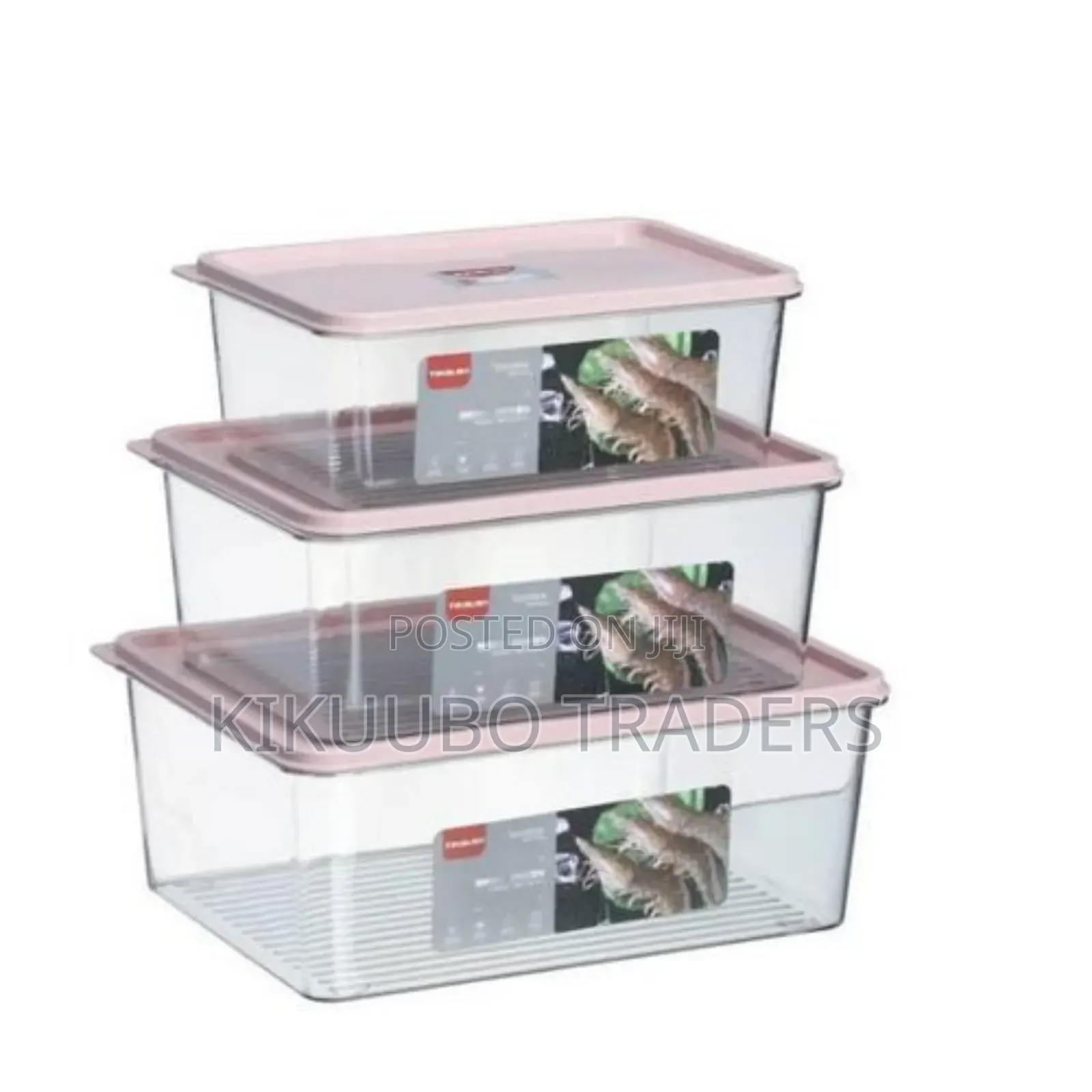 Clear Acrylic Food Storage Containers (3pcs)