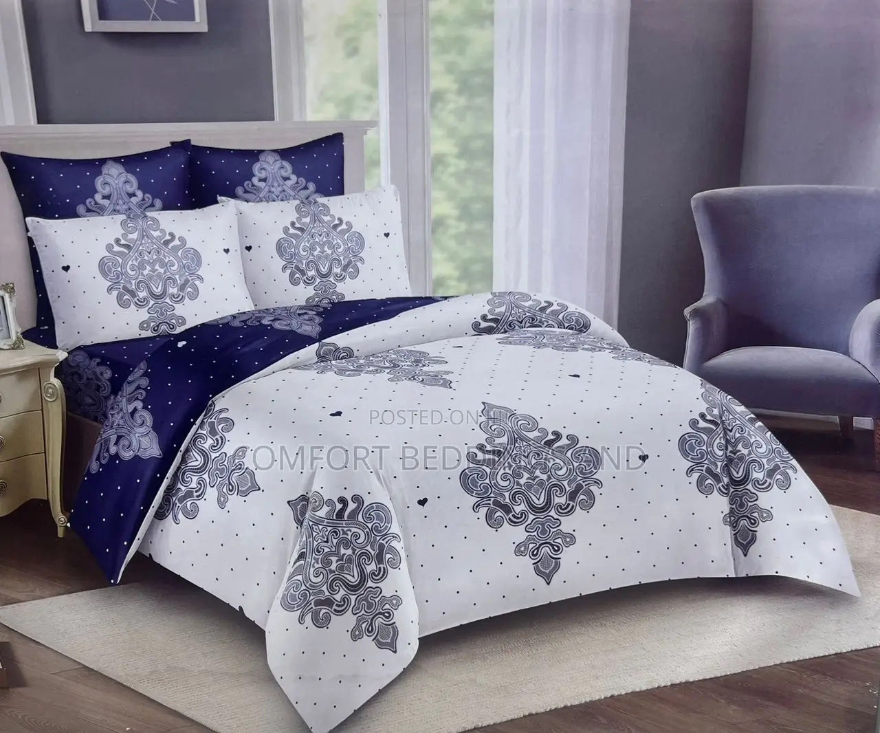 10 Piece Bedcover Blue