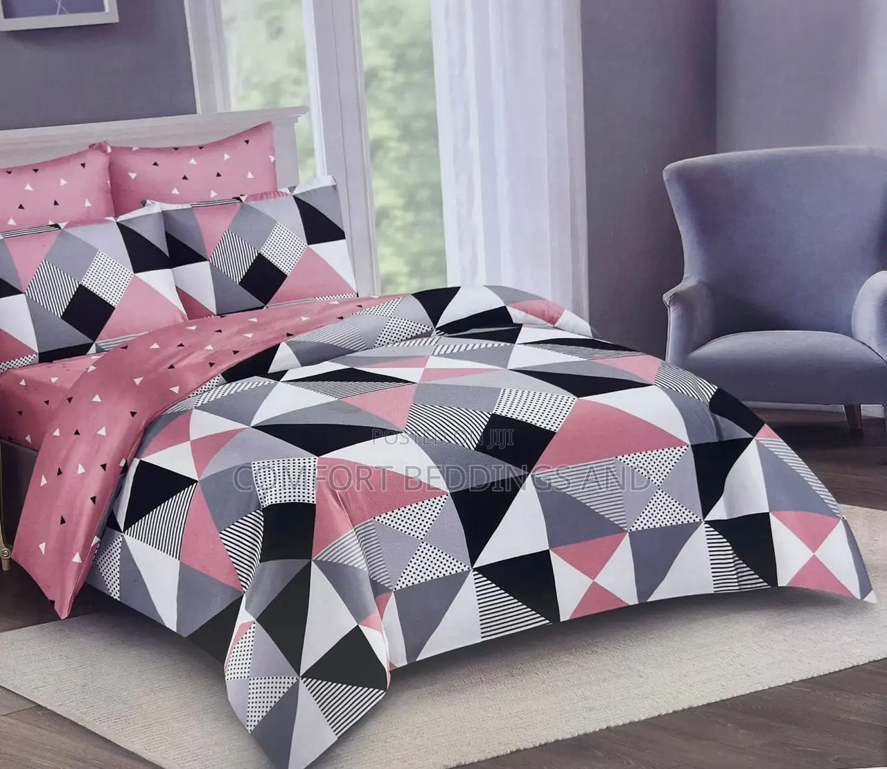 10 Piece Bedcover Pink