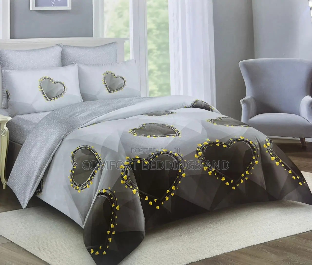 10 Piece Bedcover Black