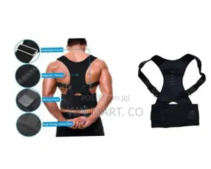 Medium Real Doctors Posture Shoulder Back Support Black