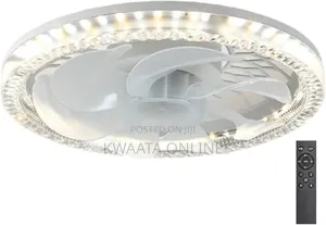 50w Ceiling Fan Light, 30cm Lamp With Remote Control Led Light