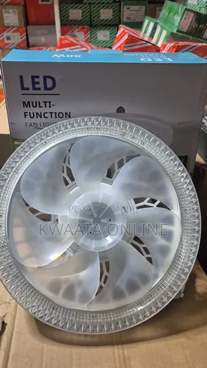 50w Ceiling Fan Light, 30cm Lamp With Remote Control Led Light