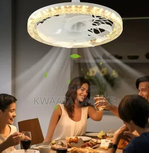 50w Ceiling Fan Light, 30cm Lamp With Remote Control Led Light