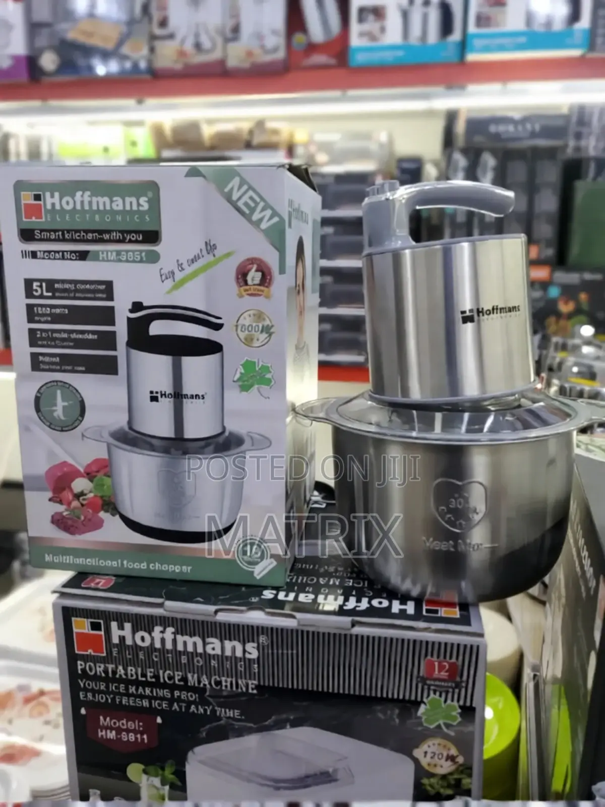 Hoffmans 3.5 L Multi-Function Electric Food Chopper Meat Grinder