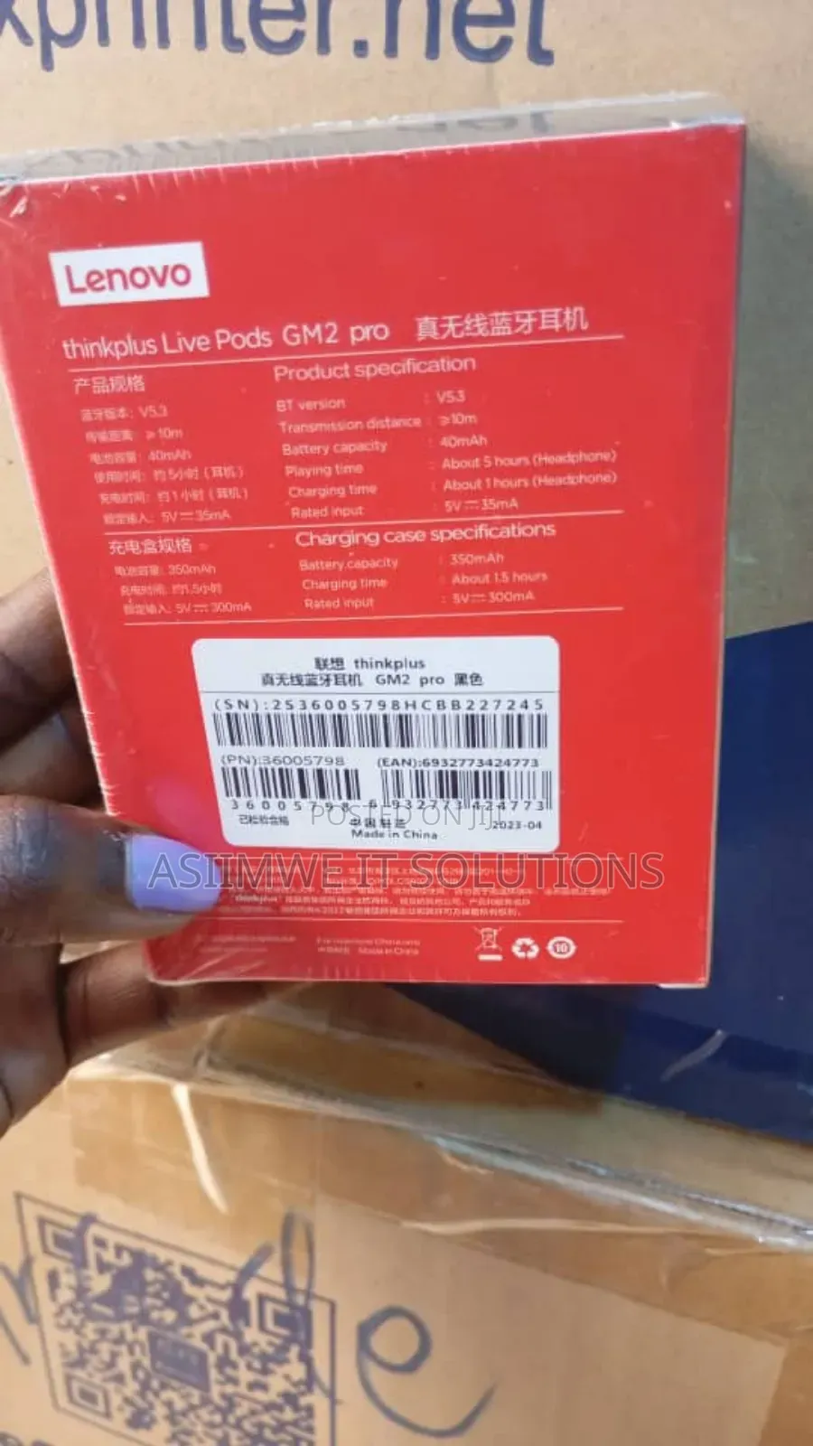 Original Lenovo Gm2 Pro Earpods