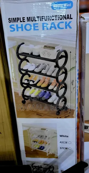 4-Tier Shoe Rack With Wheels.