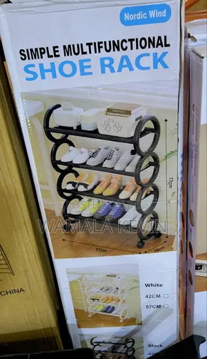 4-Tier Shoe Rack With Wheels.