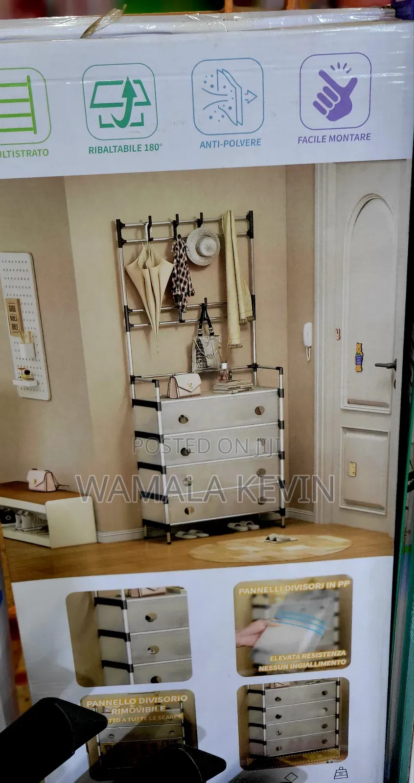 Multi-Functional Coat and Shoe Rack