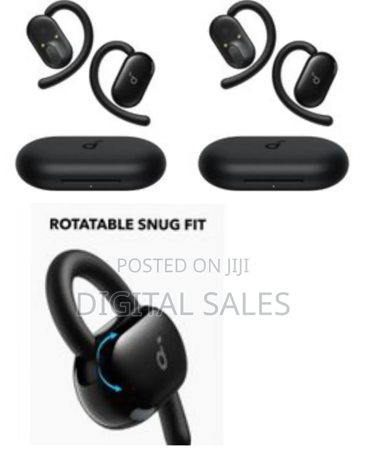 Anker Soundcore V20i Open Ear Headphones, Adjustable Ear