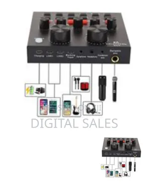 Sound Card V8 Podcast Equipment Bundle, With Bm800 Podcast Microp