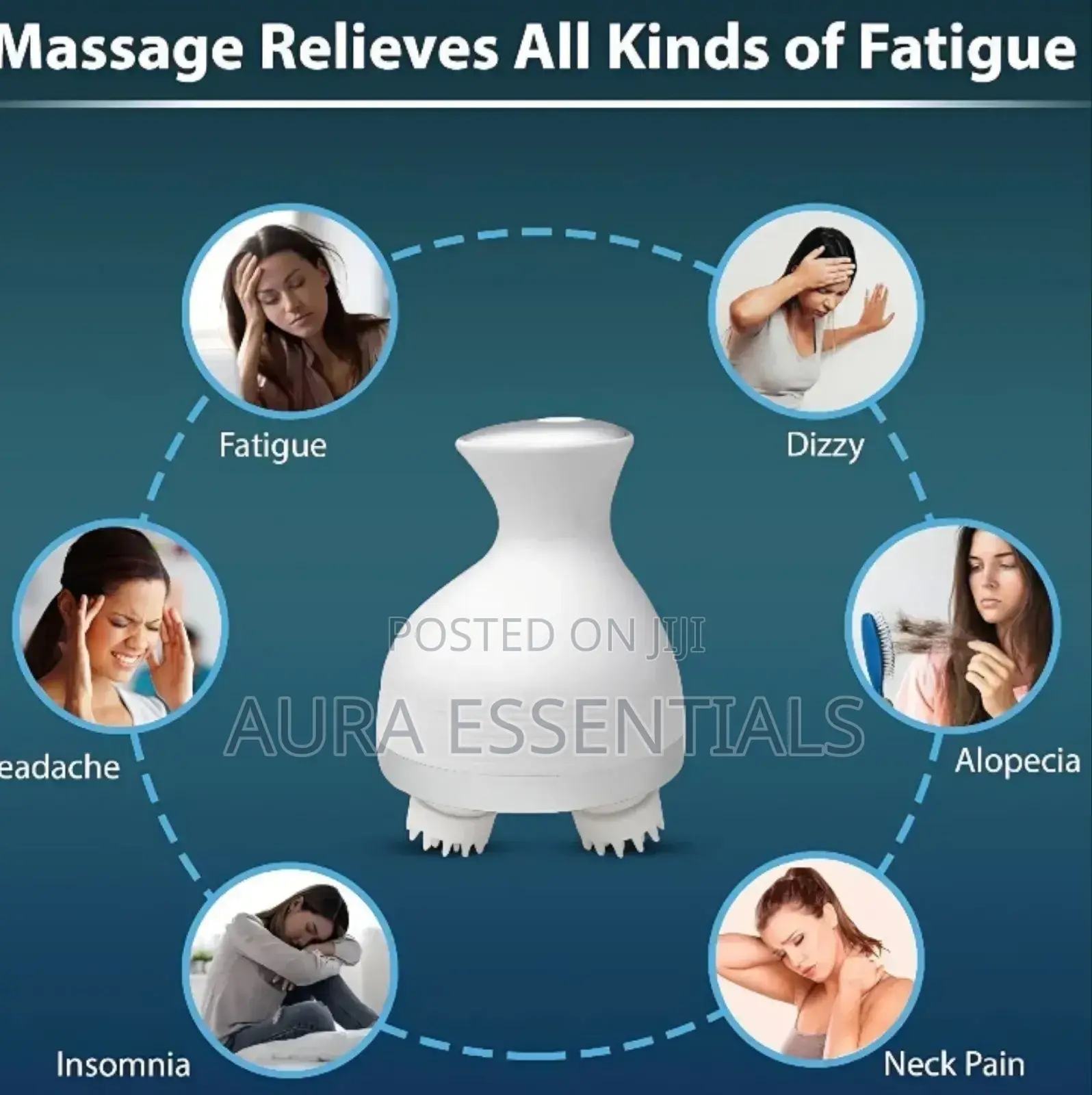 Rechargeable Electric Head and Scalp Massager