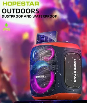Hopestar Ultimate Heavy-Duty Bluetooth Speaker 2 Karaoke Microphones