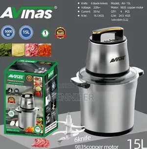 Avinas France Kitchen Electric Meat Grinder (Model: Av-15l)