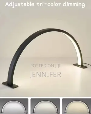 U-Shaped Half-Moon Beauty Salon Desk Lamp