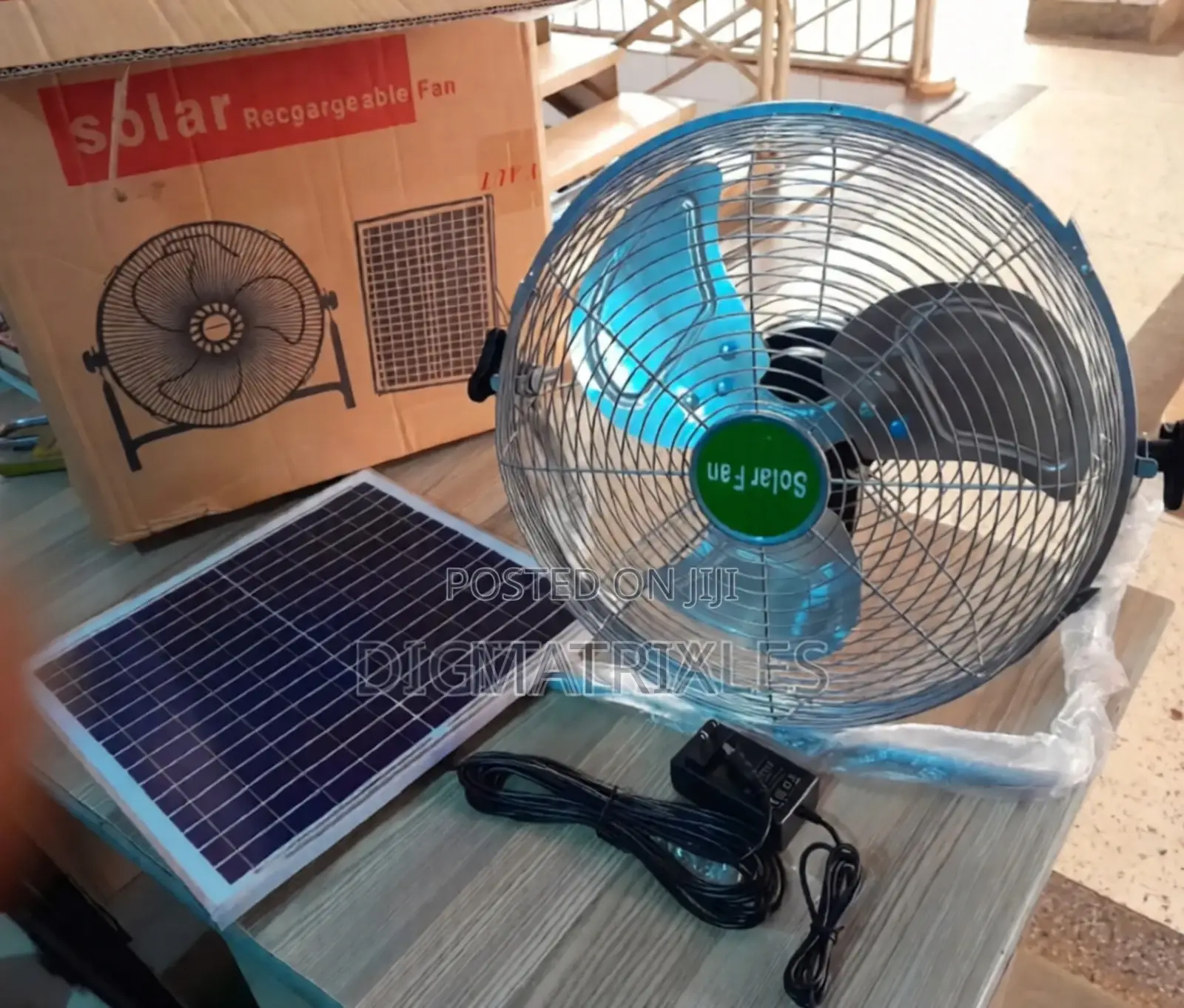 Solar Recharchable Fan