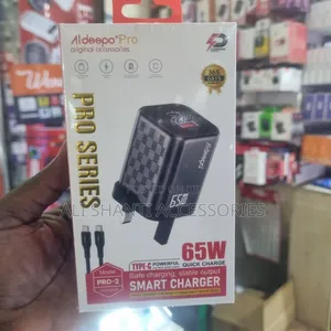 Type-C 65w Gan Super Fast Aldeepo Pro Smart Charger