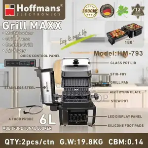 Hoffmans Grill Maxx (Model: Hm-793) Multifunctional Cooker.