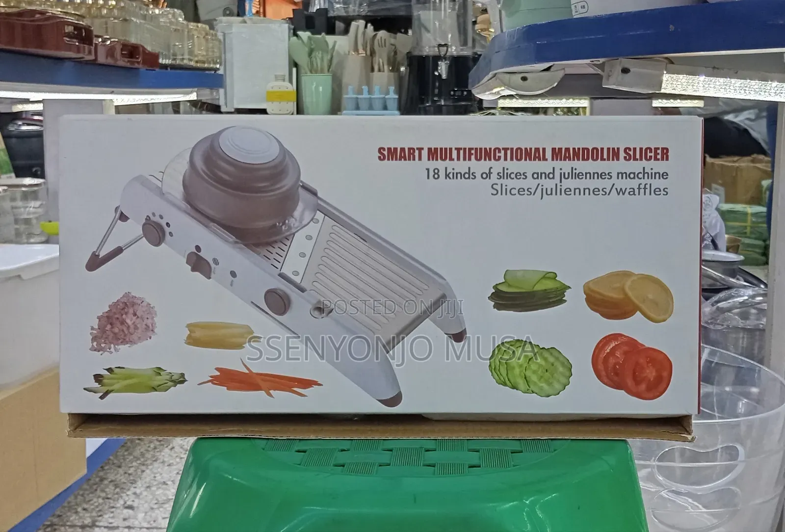 Smart Multifunctional Slicer – 18-in-1 Adjustable Vegetable Cutter