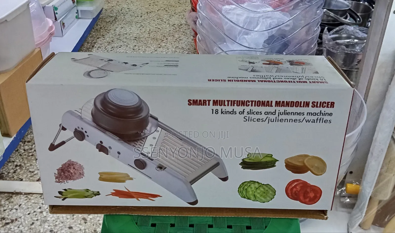 Smart Multifunctional Slicer – 18-in-1 Adjustable Vegetable Cutter