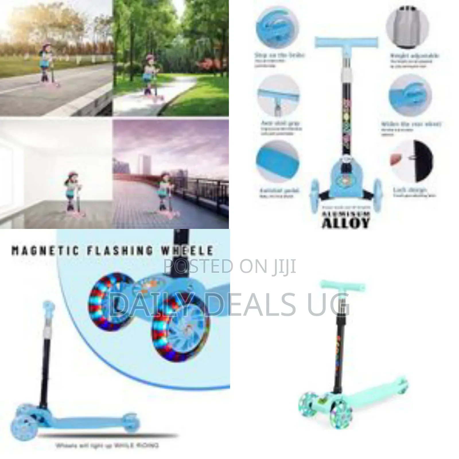 Height Adjustable Foldable Super 3 Wheel Scooter for Kids