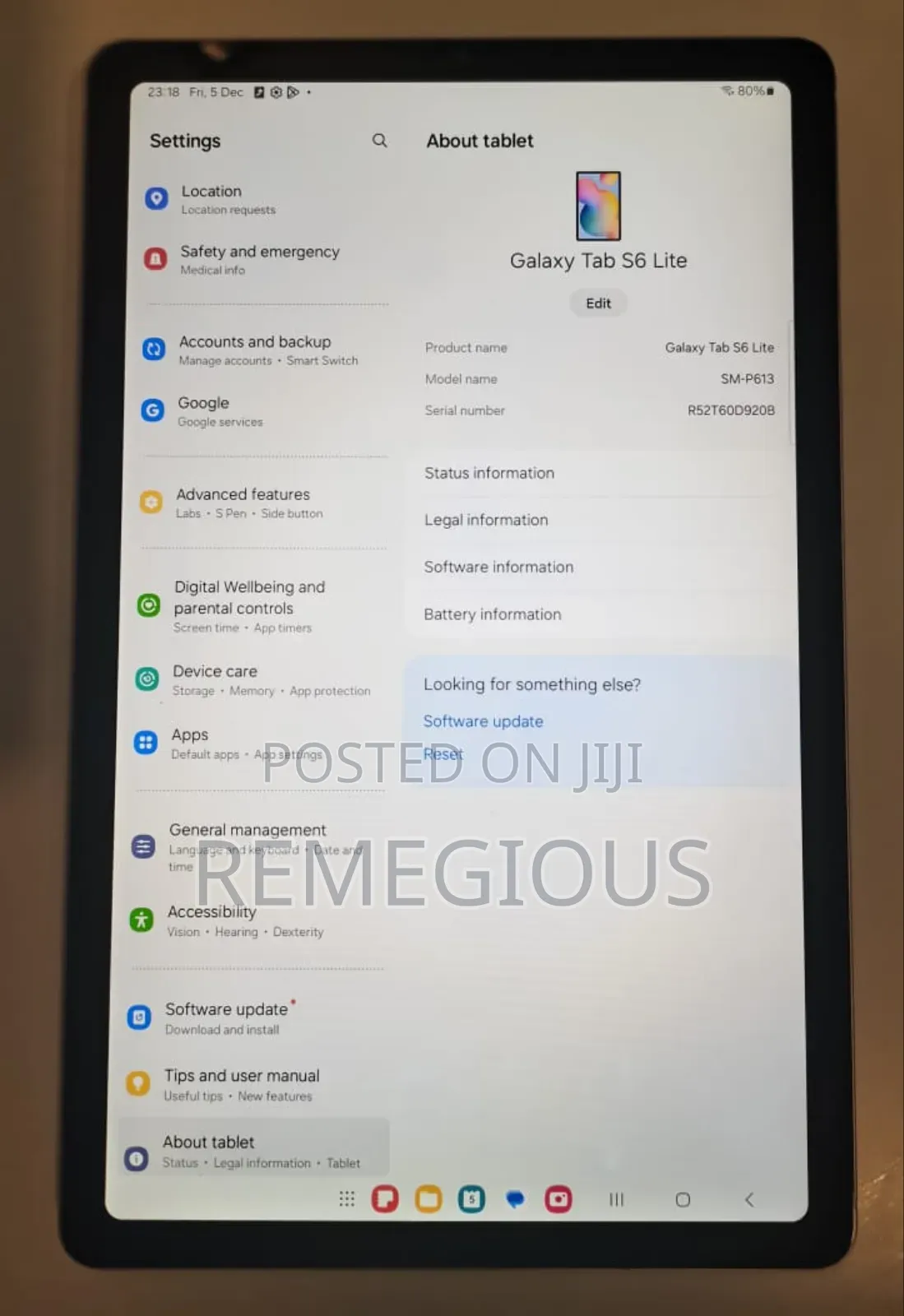 New Samsung Galaxy Tab S6 Lite 128 GB Pink