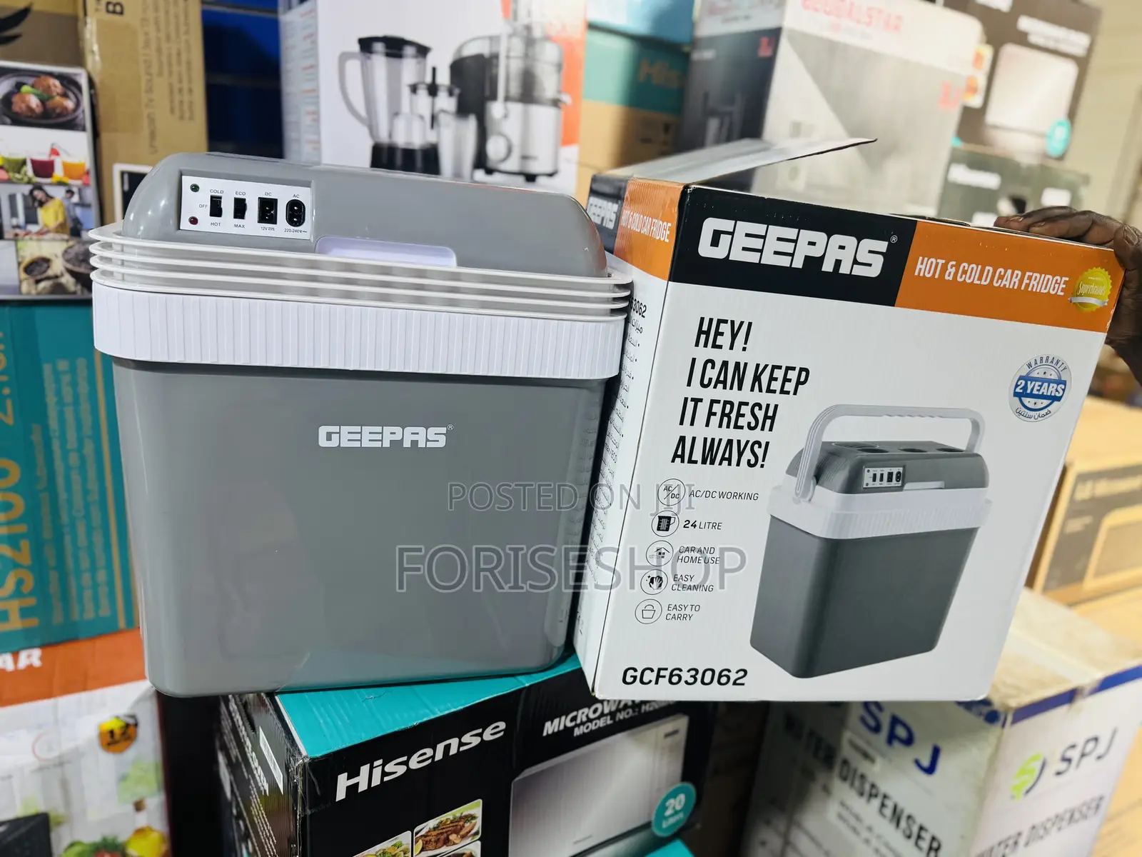 Geepas Car Fridge 21 Litres Hot & Cold
