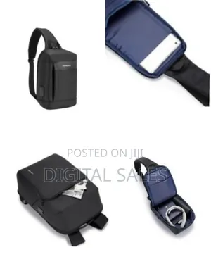Porodo Cross Body Bag, Pd 40w Type-C Charging Port, Water-Resistant