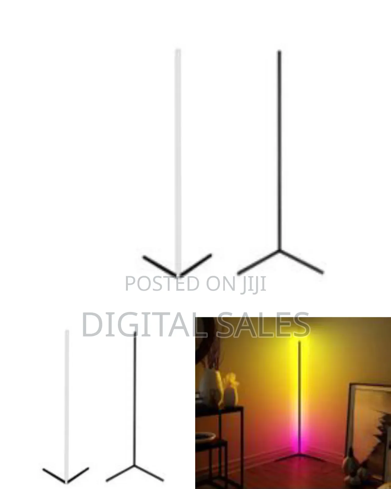 Prestige Corner Floor Lamp, Smart RGB Floor Lamp, Dimmable Led