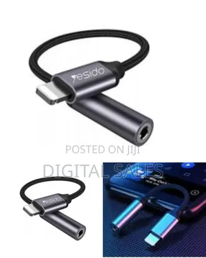Yesido Audio Adapter Lightning to 3.5mm Headphone Adapter