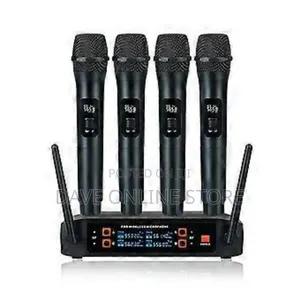 Professional VHF Wireless System 4 Channel Handheld Karaoke Microphone
