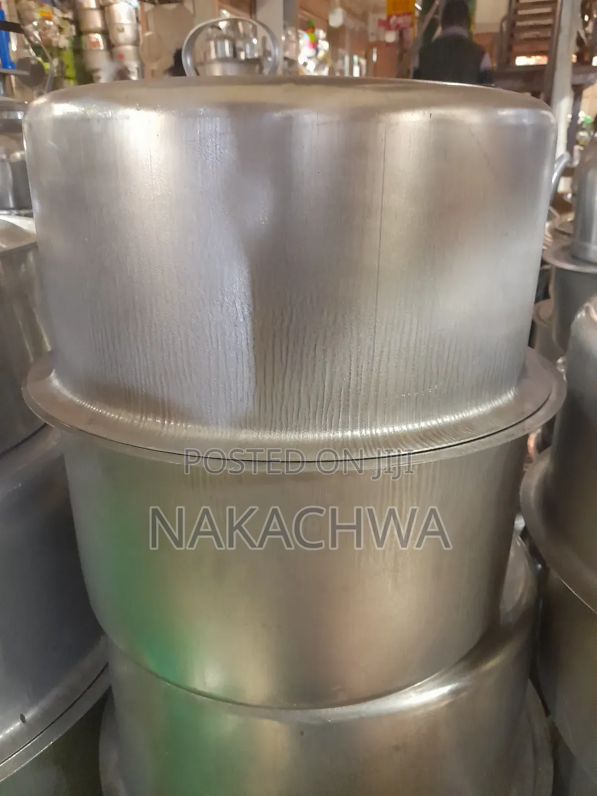 2pieces Of Aluminium Source Pan Of 60 Litres