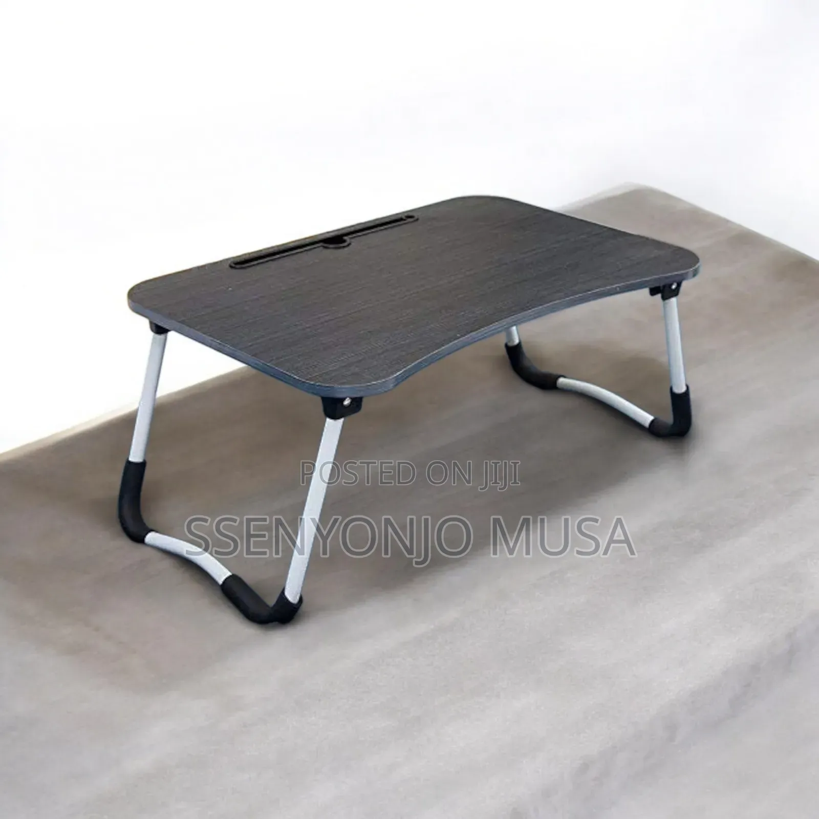 Foldable Laptop Table With Cup Holder Storage Pocket – Portable