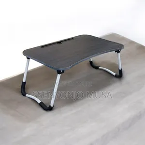 Foldable Laptop Table With Cup Holder Storage Pocket – Portable