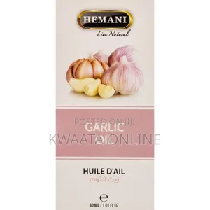 Hemani Garlic 100% Natural Cold Pressed Halal Essential Oil - 30ml
