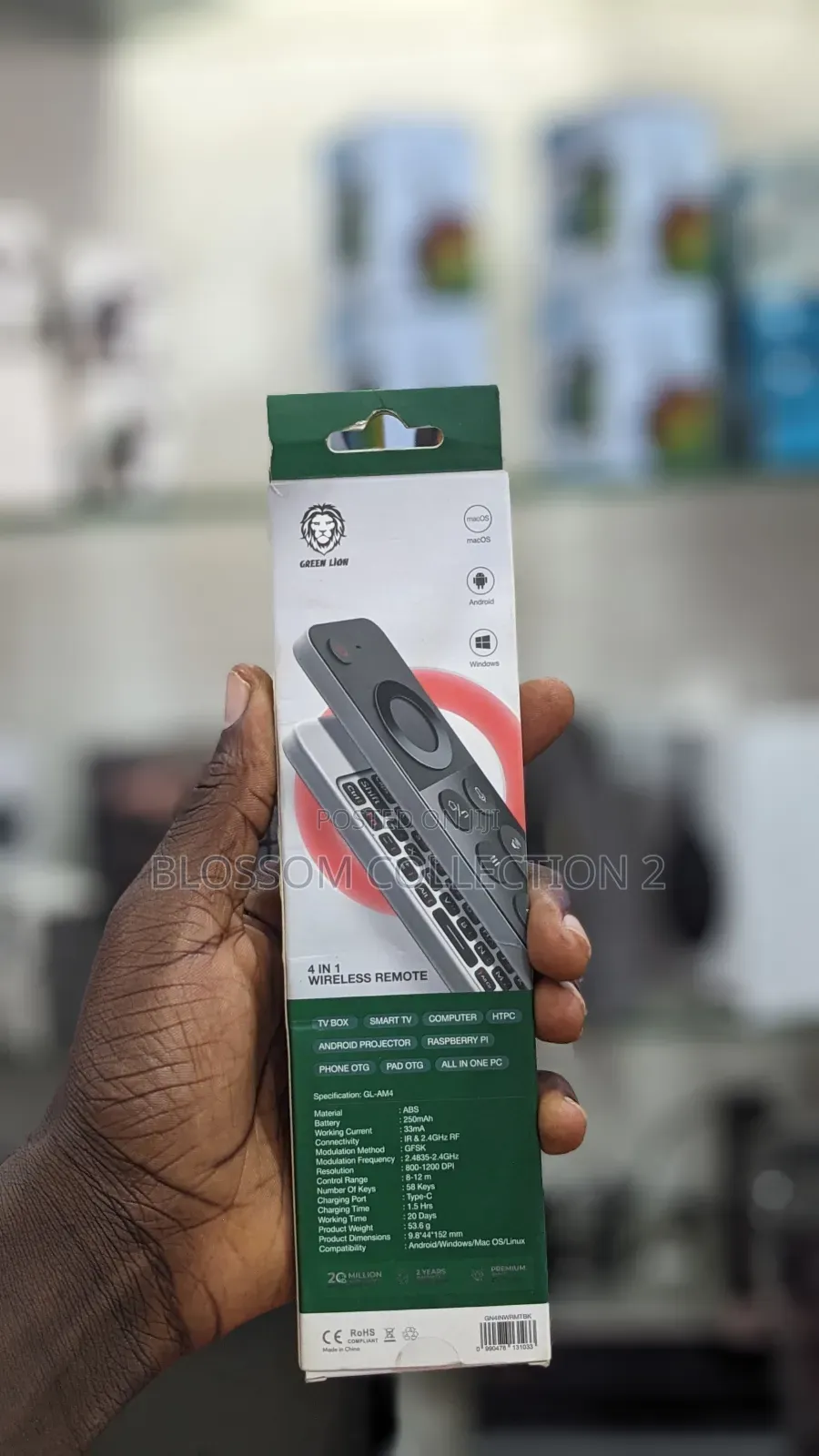 Green Lion 4-in-1 Wireless Remote With Keyboard