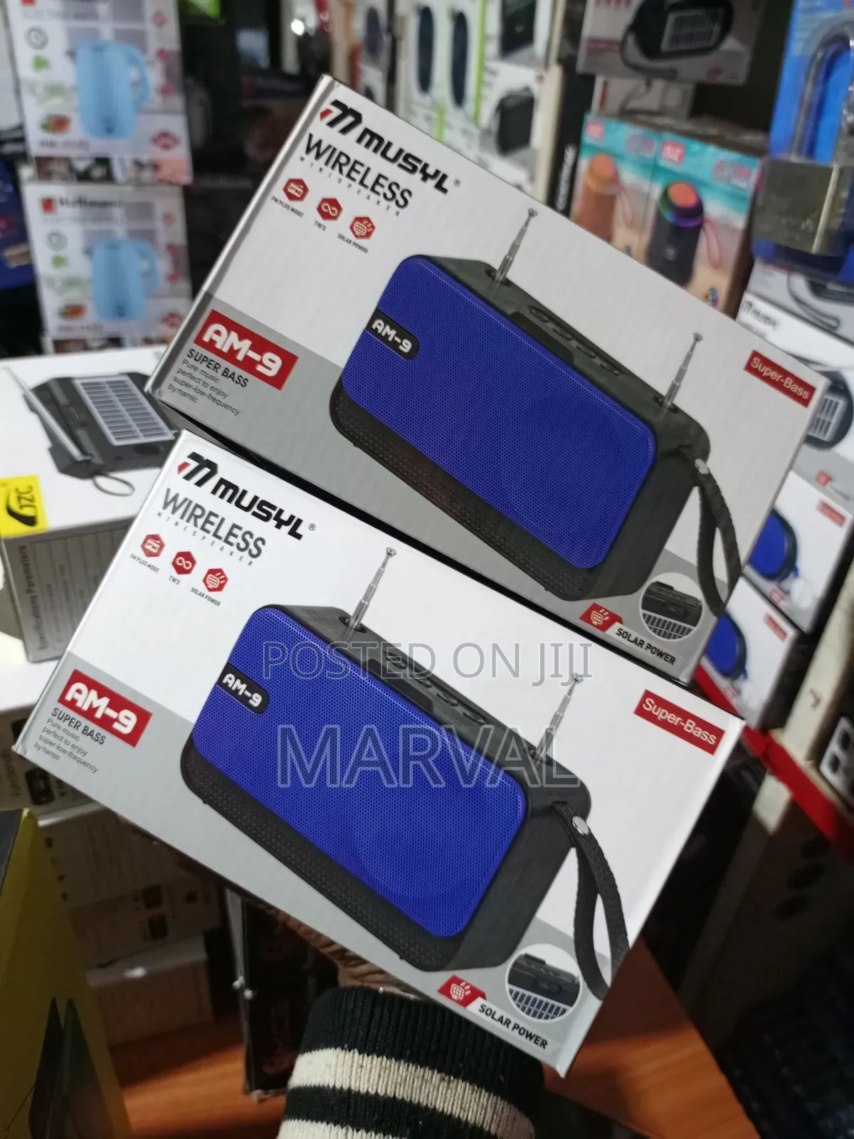 Am-9 Wireless, Solar-Powered Speaker.