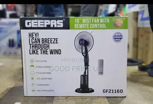 16" Mist Fan With Remote Control (Model Gf21160).