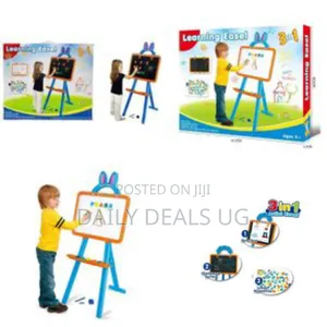 3-in-1 Learning Easel Educational Magnetic Black or White