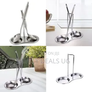 Stainless Steel Ladles Holder Bracket Upright for Hotpot