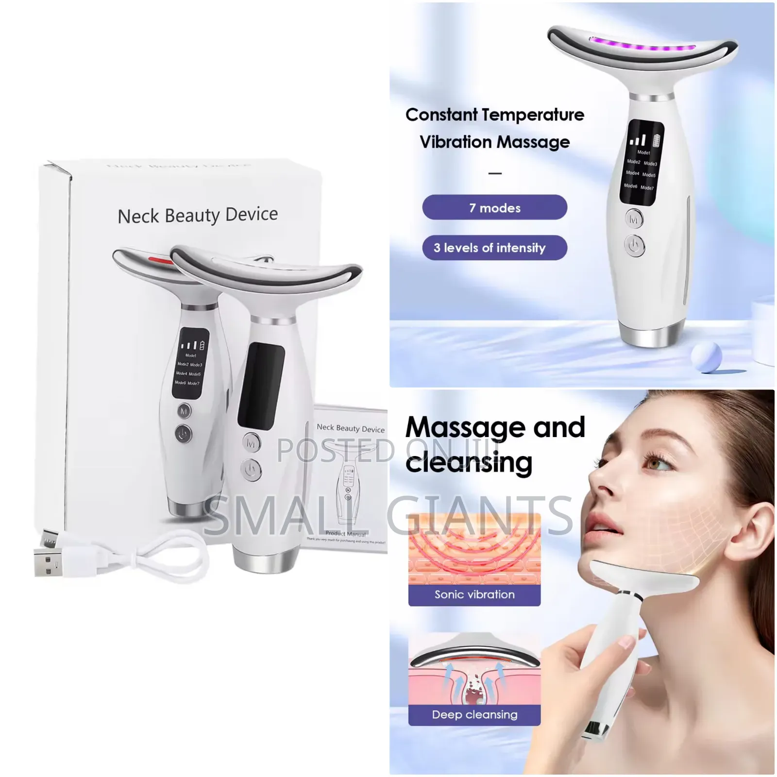 Neck and Face Lifting Skin Massager