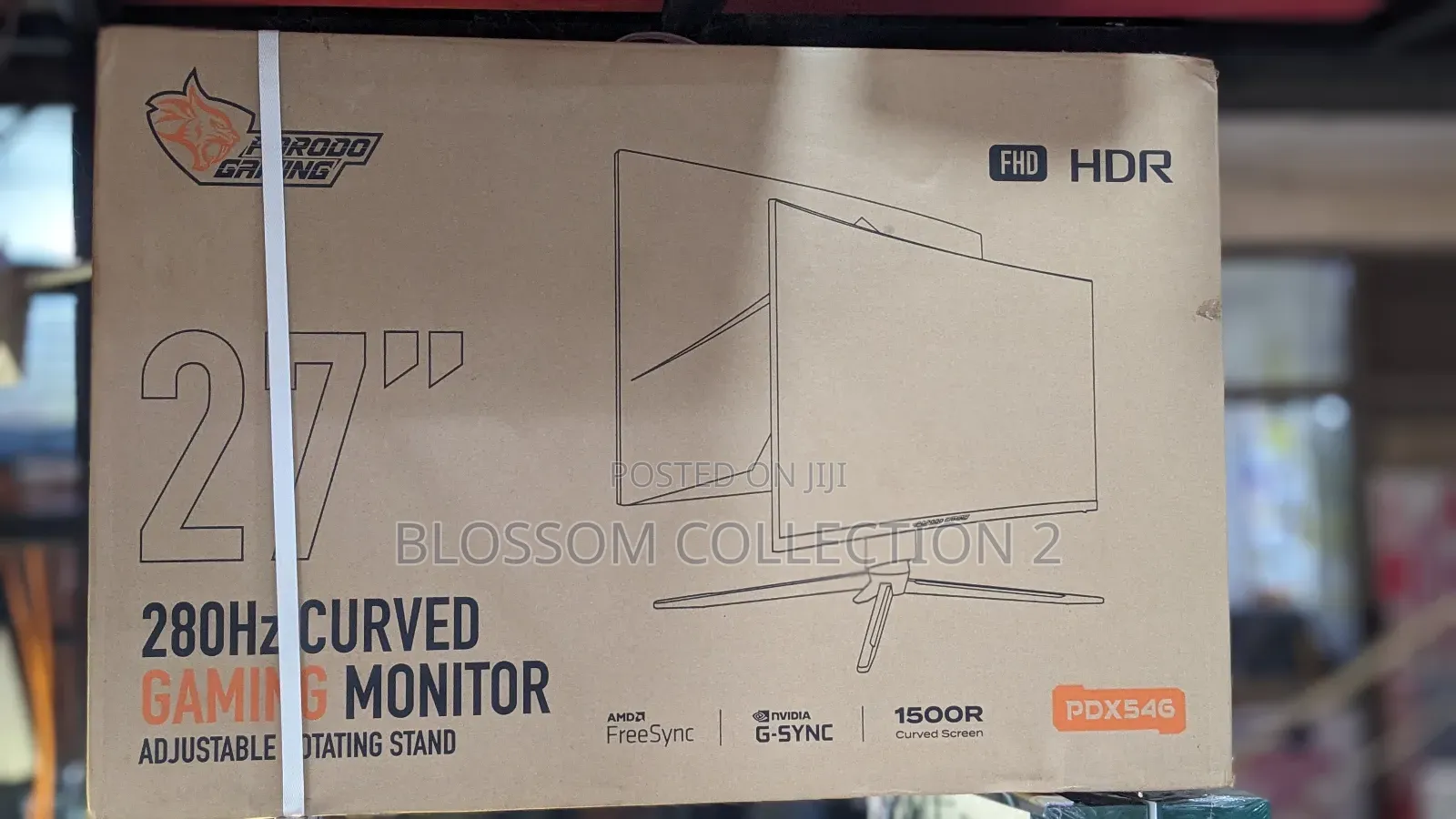 Porodo 27-Inch Curved Gaming Monitor, HDR 280hz , FHD Curved Screen