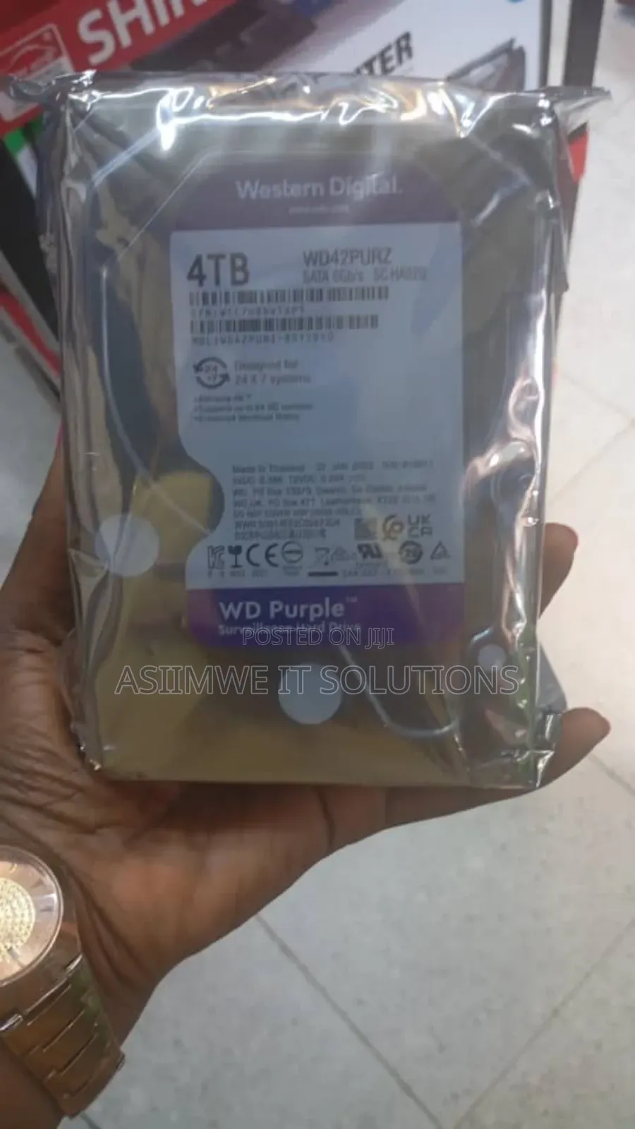 4tb CCTV Hard Drive Western Digital (Wd) Purple Surveillance