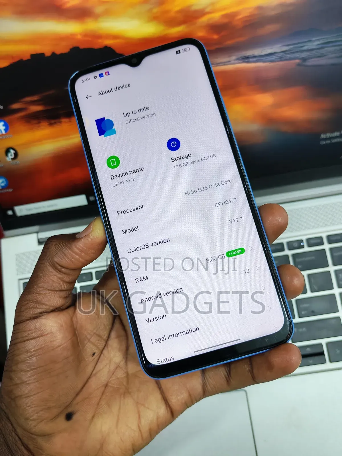 Oppo A17K 64 GB Blue