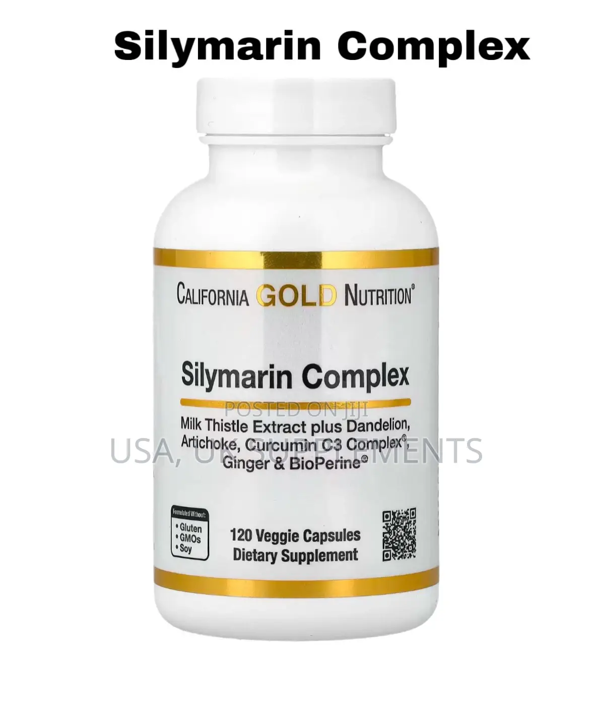 Silymarin Complex 120caps Milk Thistle,Dandelion, Artichoke, Curcumin