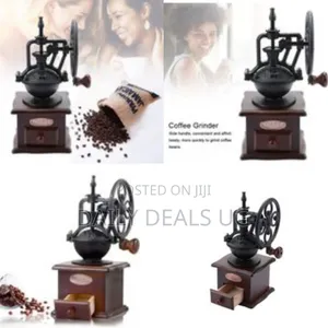 Manual Coffee Grinder, Vintage Style Portable Hand Crank Grain Mill