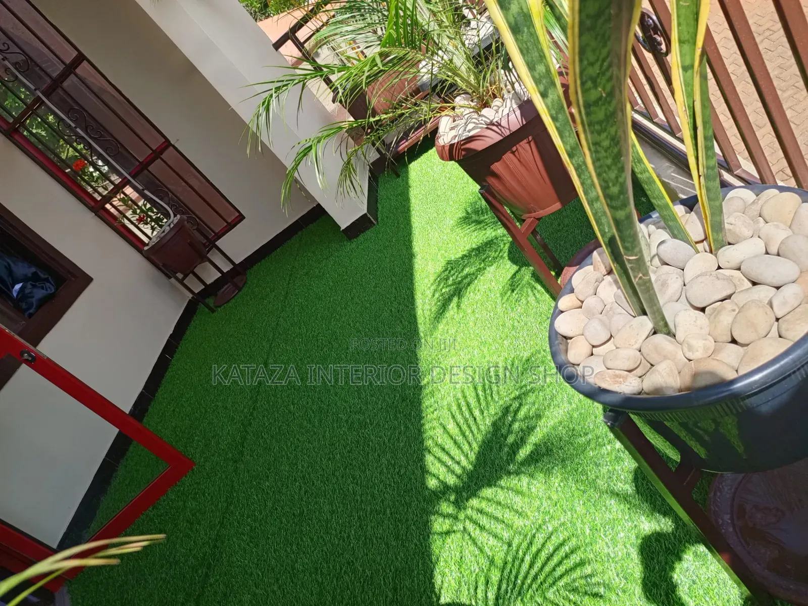 Waterproof and Sun Resistant Green Artificial Carpet