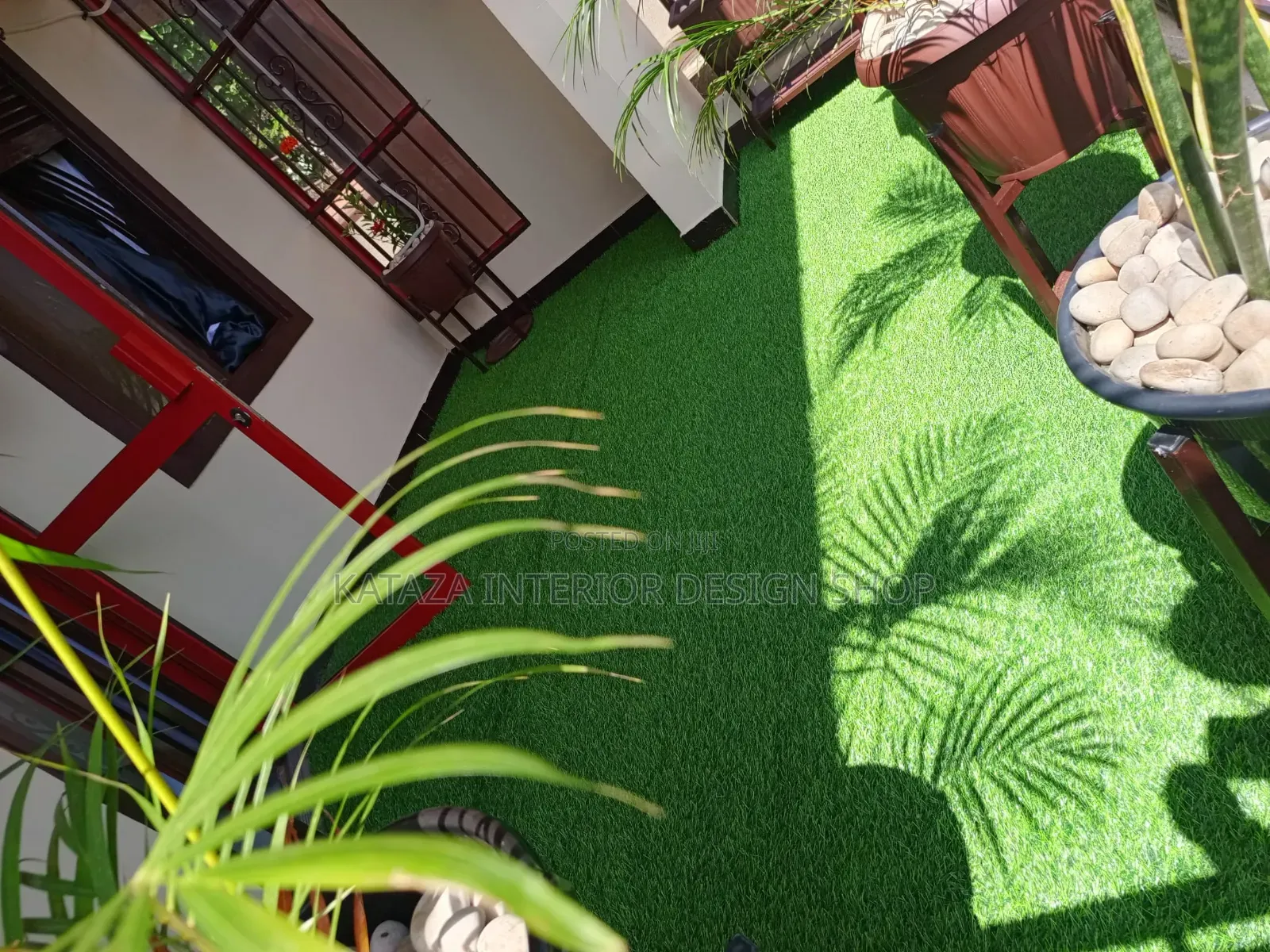 Waterproof and Sun Resistant Green Artificial Carpet