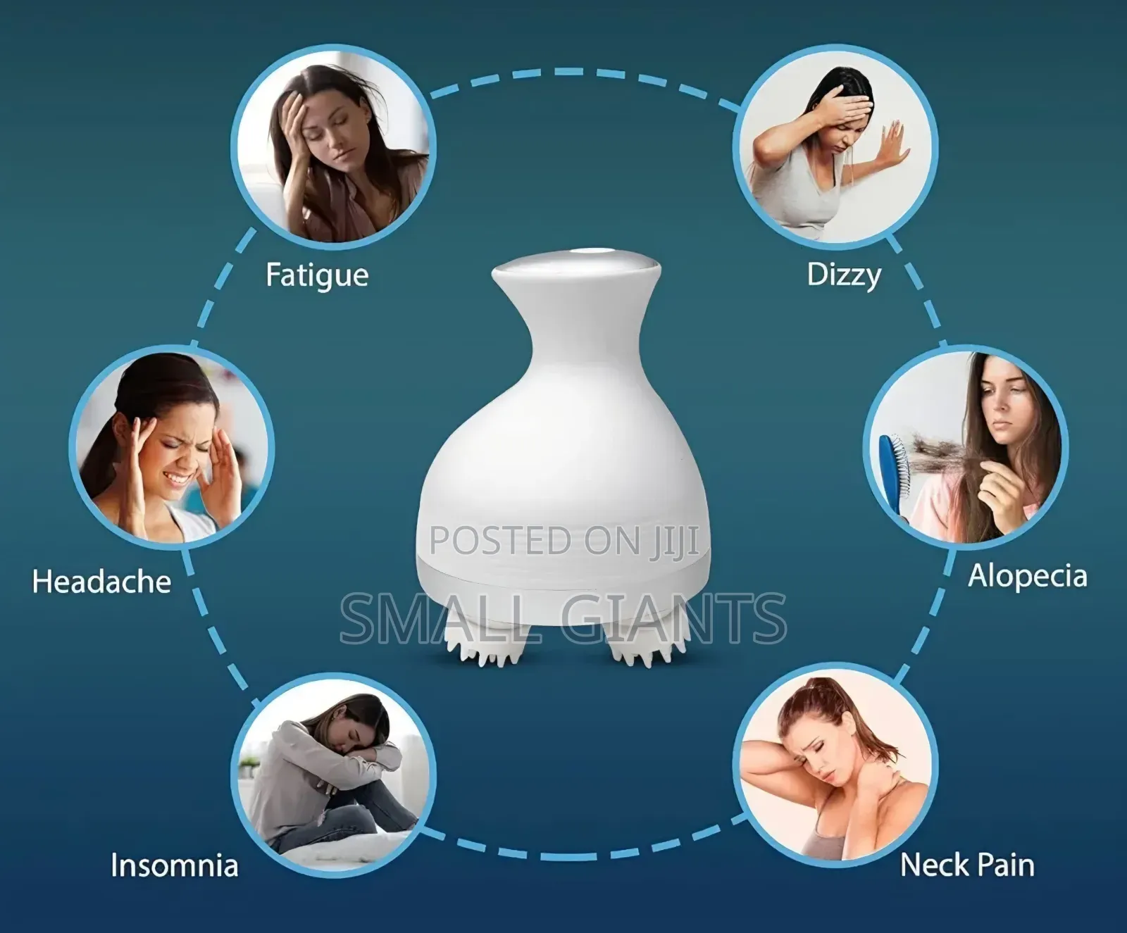 Rechargeable Electric Head And Scalp Massager